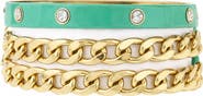 OLIVIA WELLES Mint Maili Wrap Bracelet