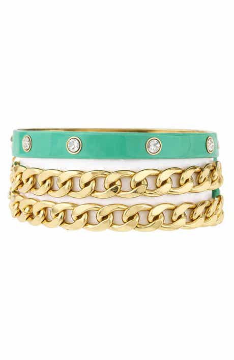 OLIVIA WELLES Mint Maili Wrap Bracelet