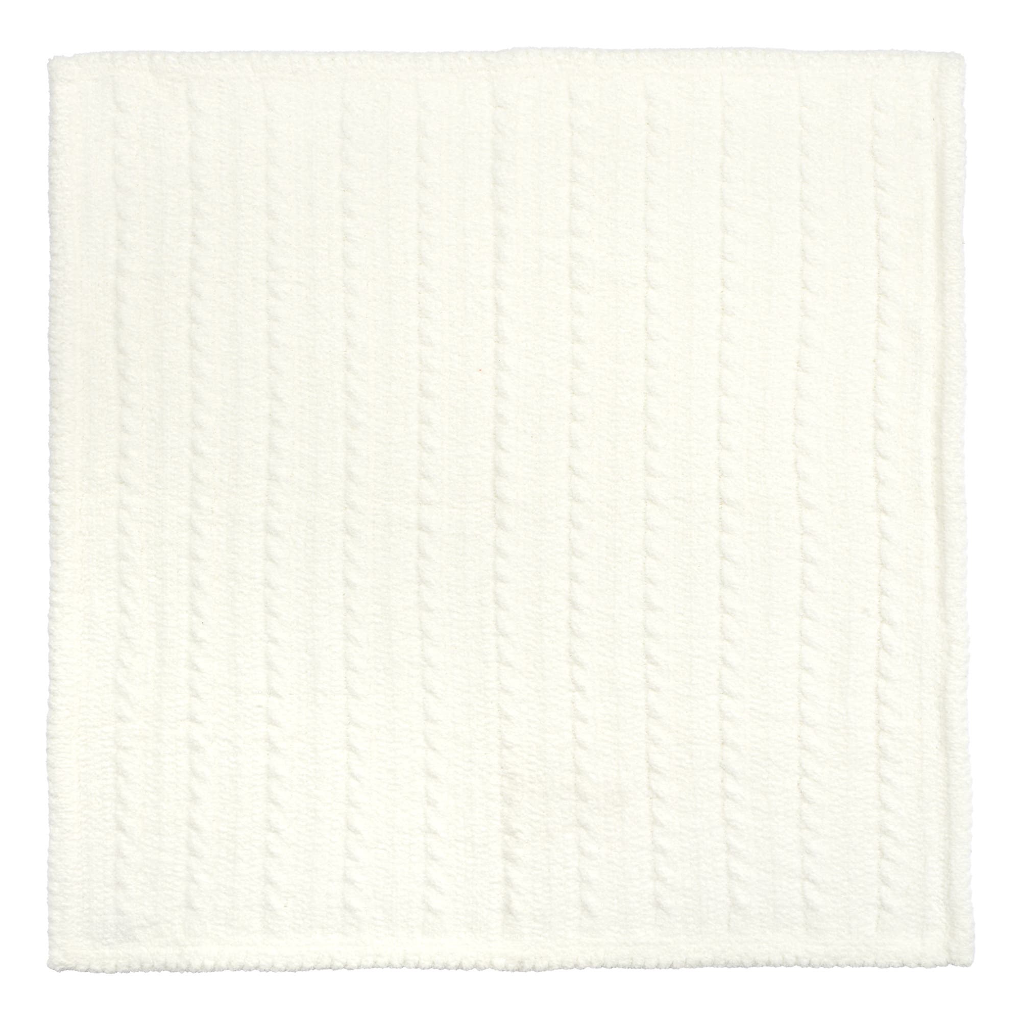Kashwére Baby Blanket - Baby Cable - Chenilla Classic in Creme 