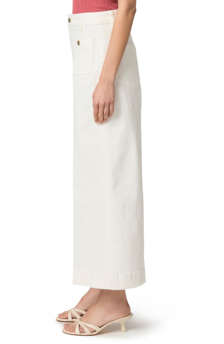 PAIGE Lola Patch Pocket Ankle Wide Leg Jeans, Alternate, color, Tonal Ecru