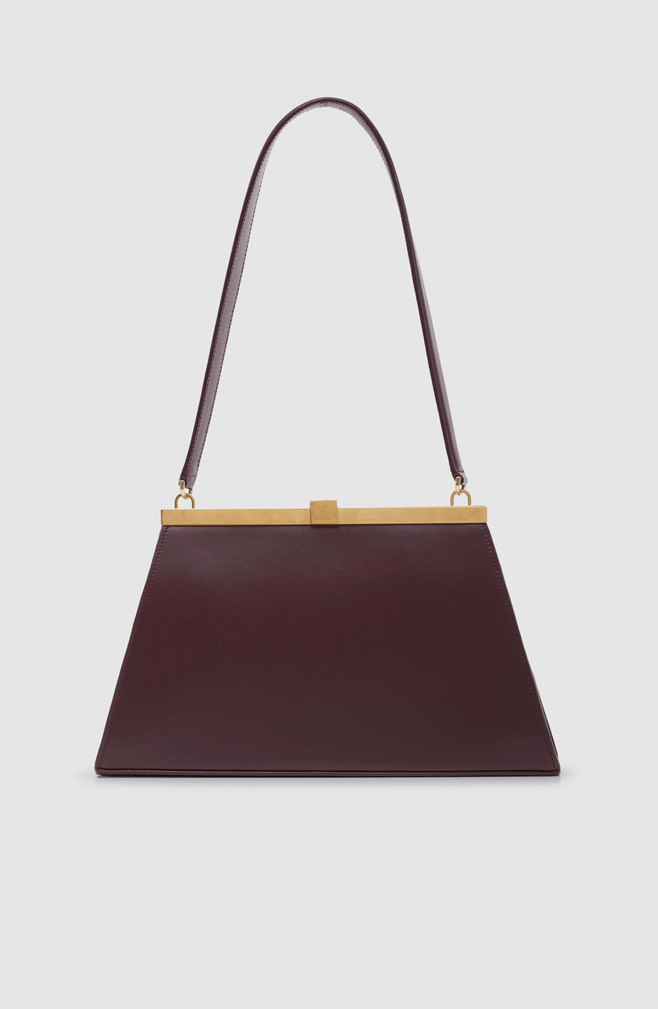 Anine Smooth Leather Bag, Alternate, color, Fig