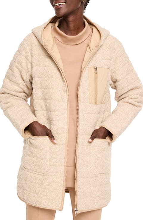 Hooded Quilted Reversible Coat