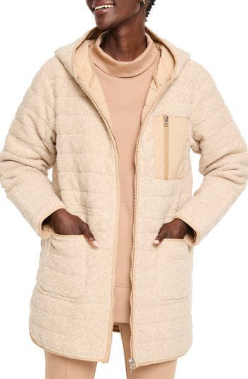 NZ ACTIVE by NIC+ZOE Hooded Quilted Reversible Coat | Nordstrom