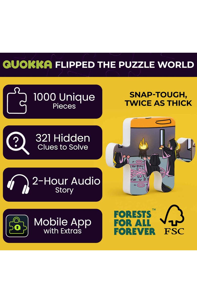 Quokka 1000 Piece Jigsaw Puzzle for Adults - Galactic Tails, Cruise Vistas & Knightly Cats, Alternate, color, Knighty Cats