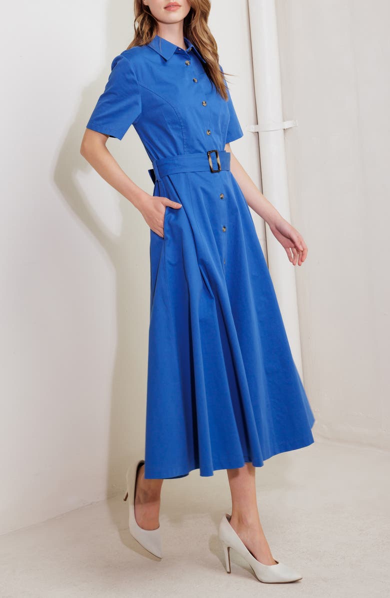 FREEMARKET A-Line Shirtdress, Alternate, color, Blue