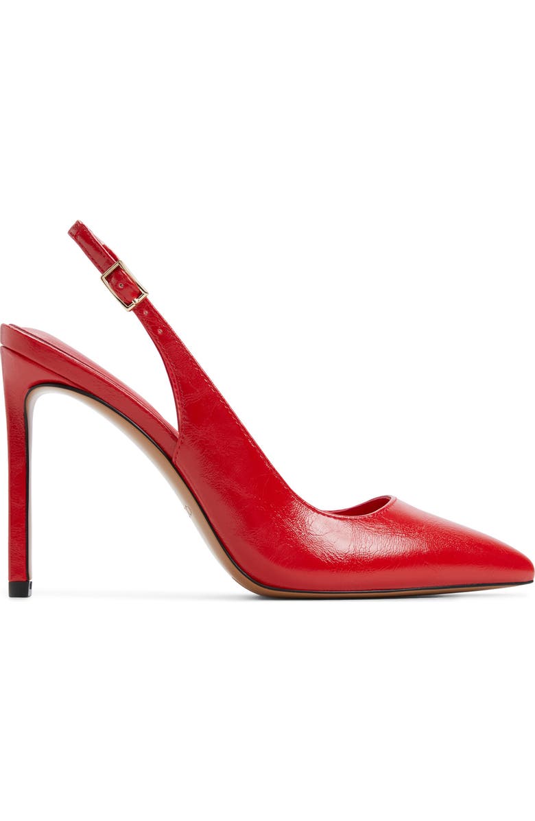 ALDO Lala Slingback Pointed Toe Pump, Alternate, color, Red