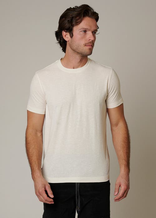 Leisure Lab Slub T-shirt In Cream