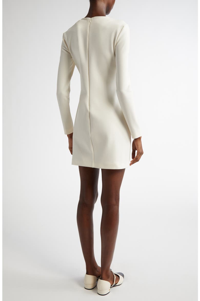 Bartolo Long Sleeve Jersey Sheath Dress, Alternate, color, WHITE