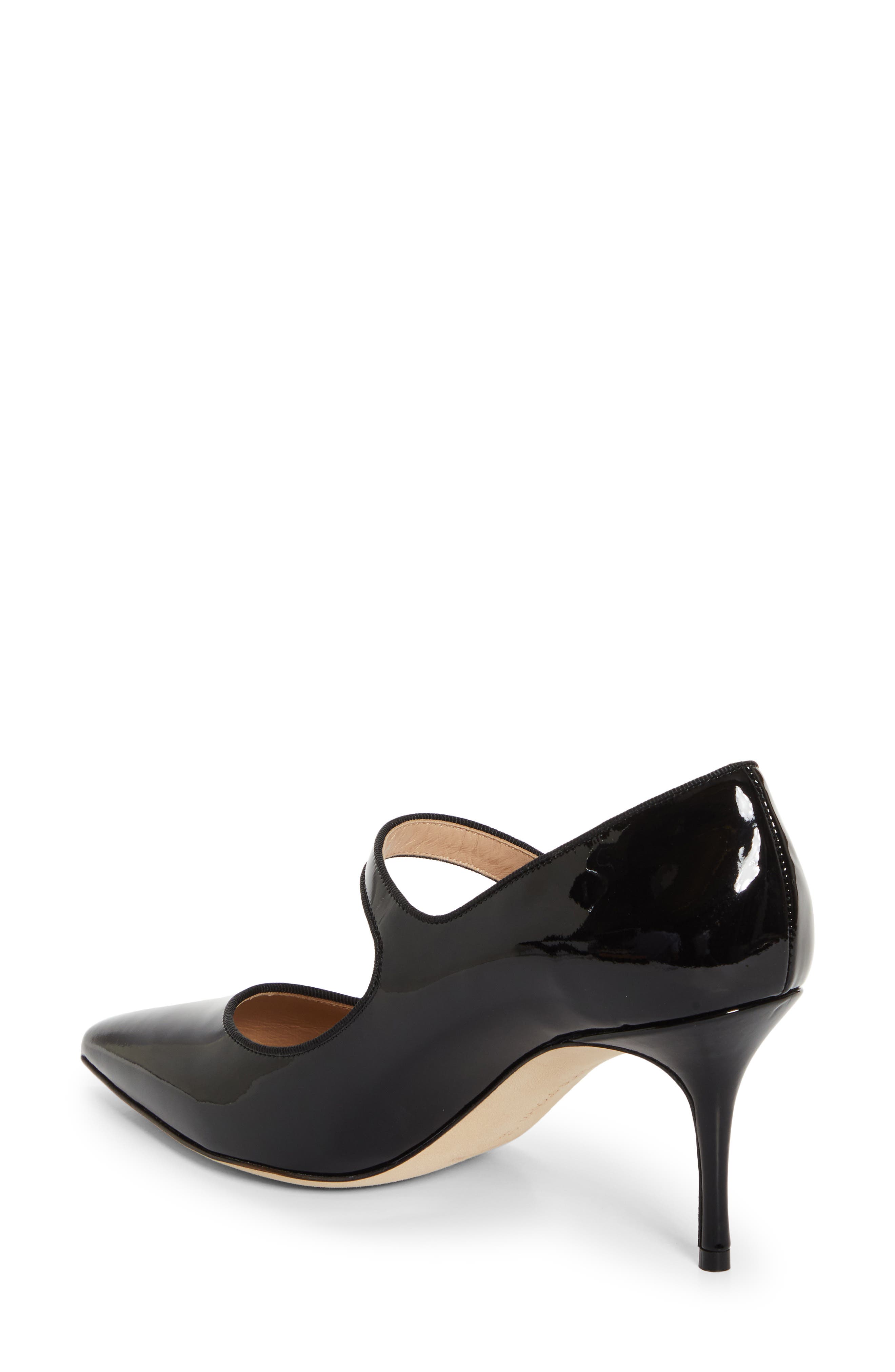 Manolo Blahnik Camparinew Pointed Toe Mary Jane Pump, Alternate, color, Black