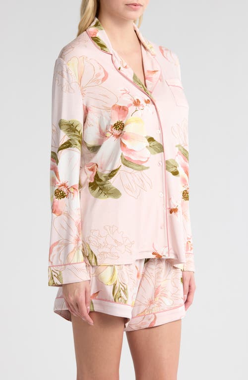 Nordstrom Moonlight Eco Long Sleeve Short Pajamas In Neutral