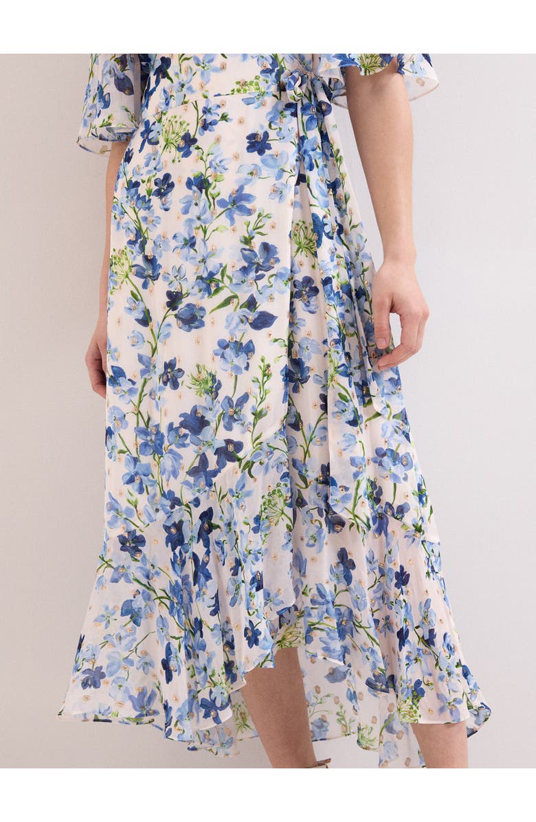 Phase Eight Juliette Floral Midi Dress, Alternate, color, Cream