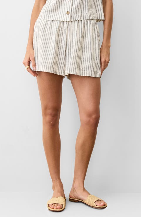 Allison Stripe Hemp Blend Shorts