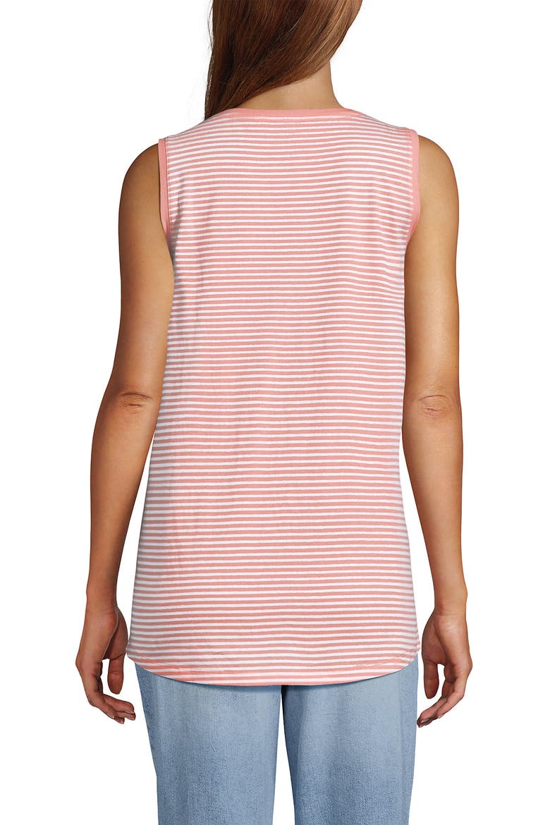 Supima Cotton Tunic Tank Top, Alternate, color, Soft Orchid