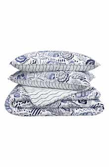 Coastal Seashell Print Quilt