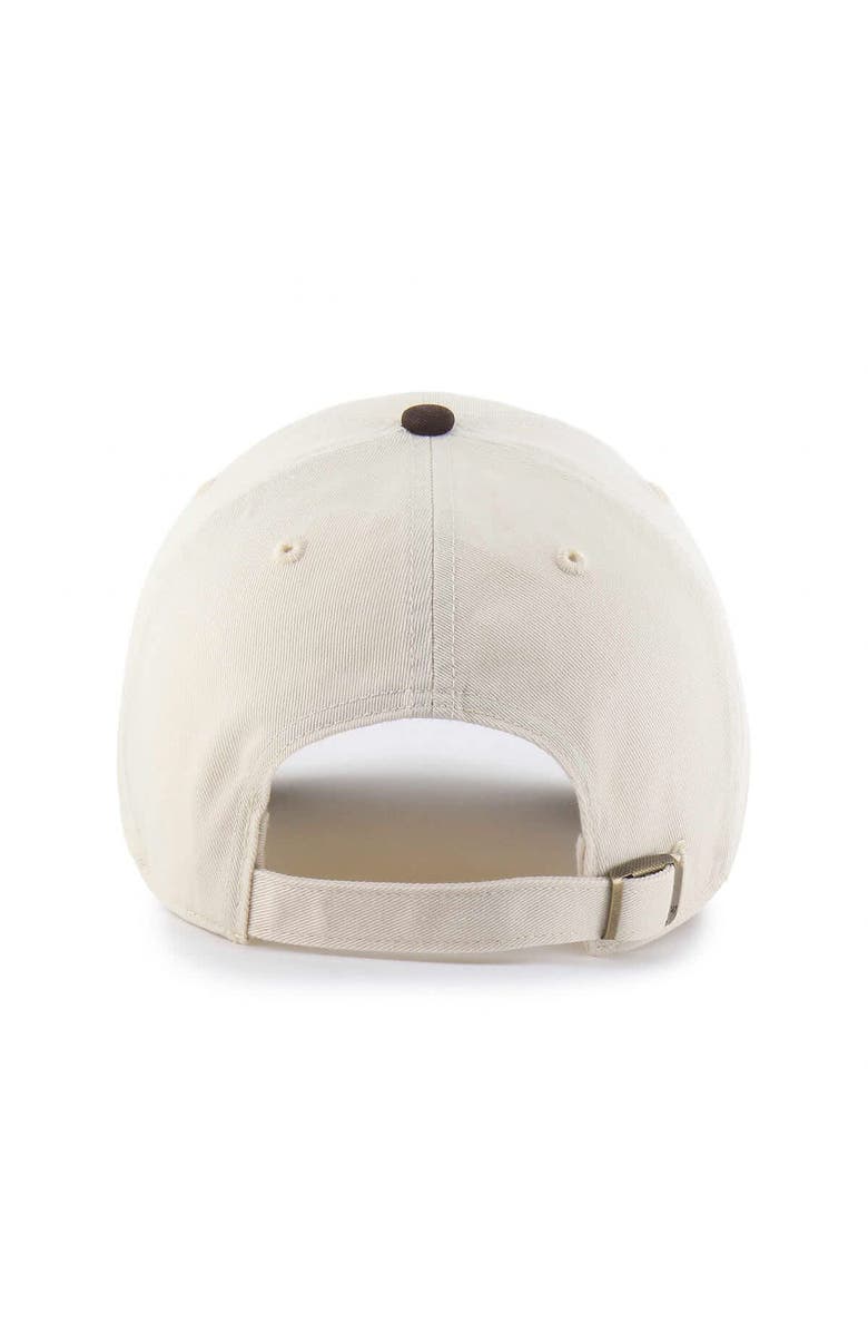 '47 Men's '47  Natural/Brown New York Mets Two-Tone Fashion Clean Up Adjustable Hat, Alternate, color, Natural