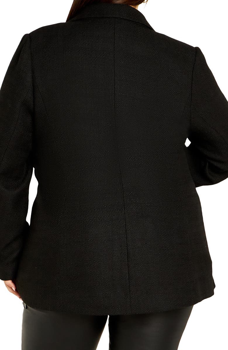 City Chic Elly Double Breasted Blazer, Alternate, color, 