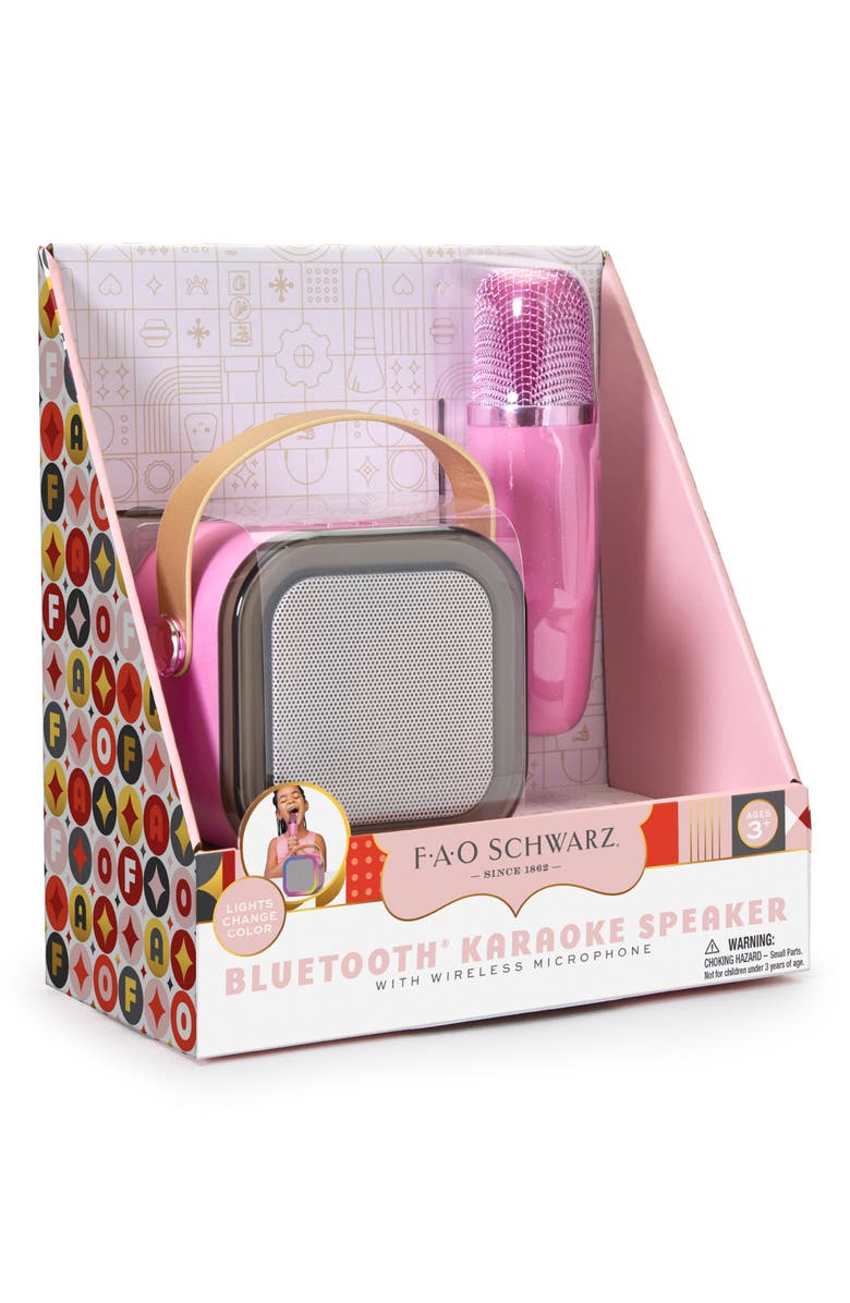 FAO Schwarz Bluetooth Karaoke Toy, Alternate, color, Light/ Pastel Pink