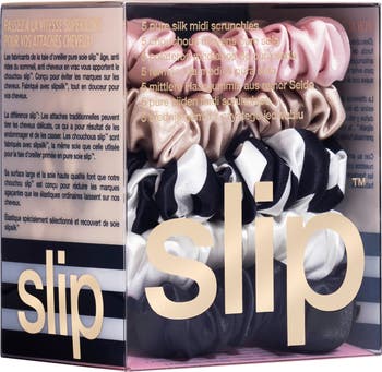 Pure Silk 5-Pack Midi Scrunchies