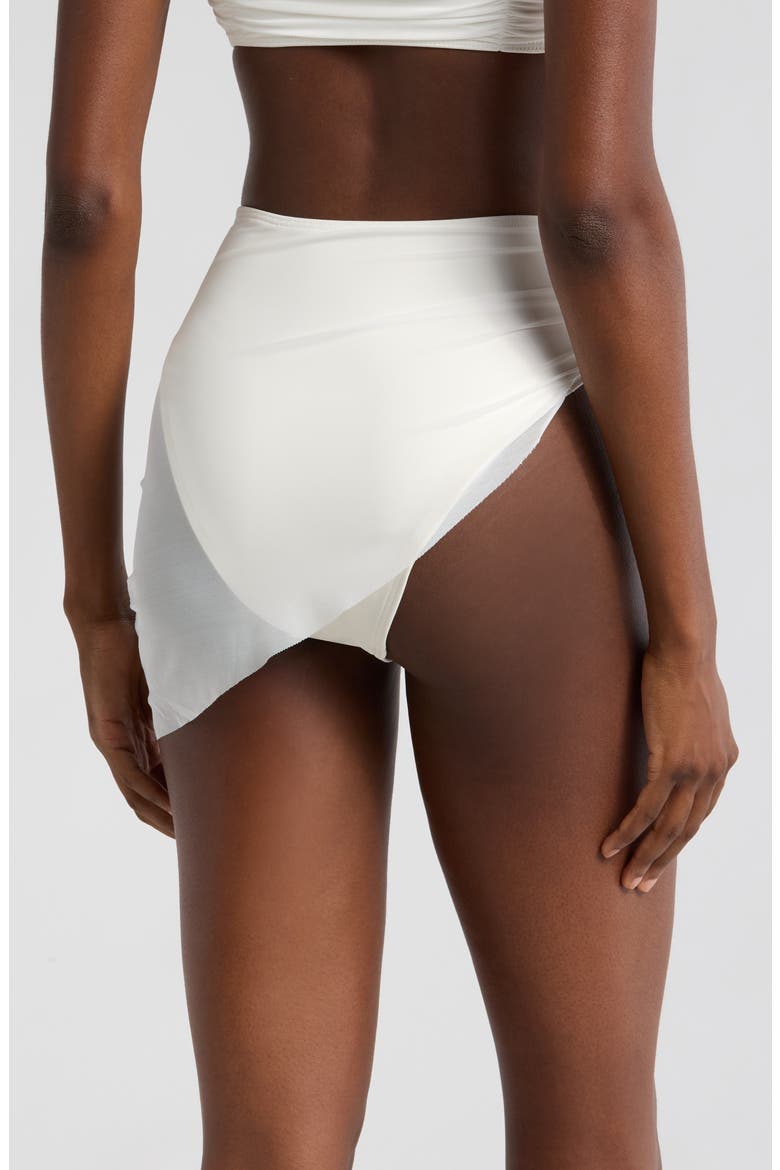 Mazina Skirted Bikini Bottoms, Alternate, color, COCONUT MILK