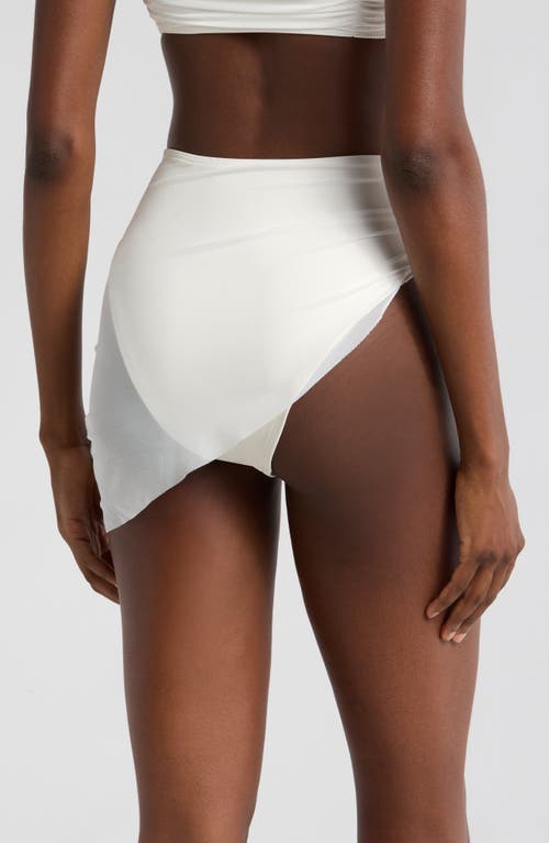 Shop Hutch Mazina Skirted Bikini Bottoms In Coconut Milk
