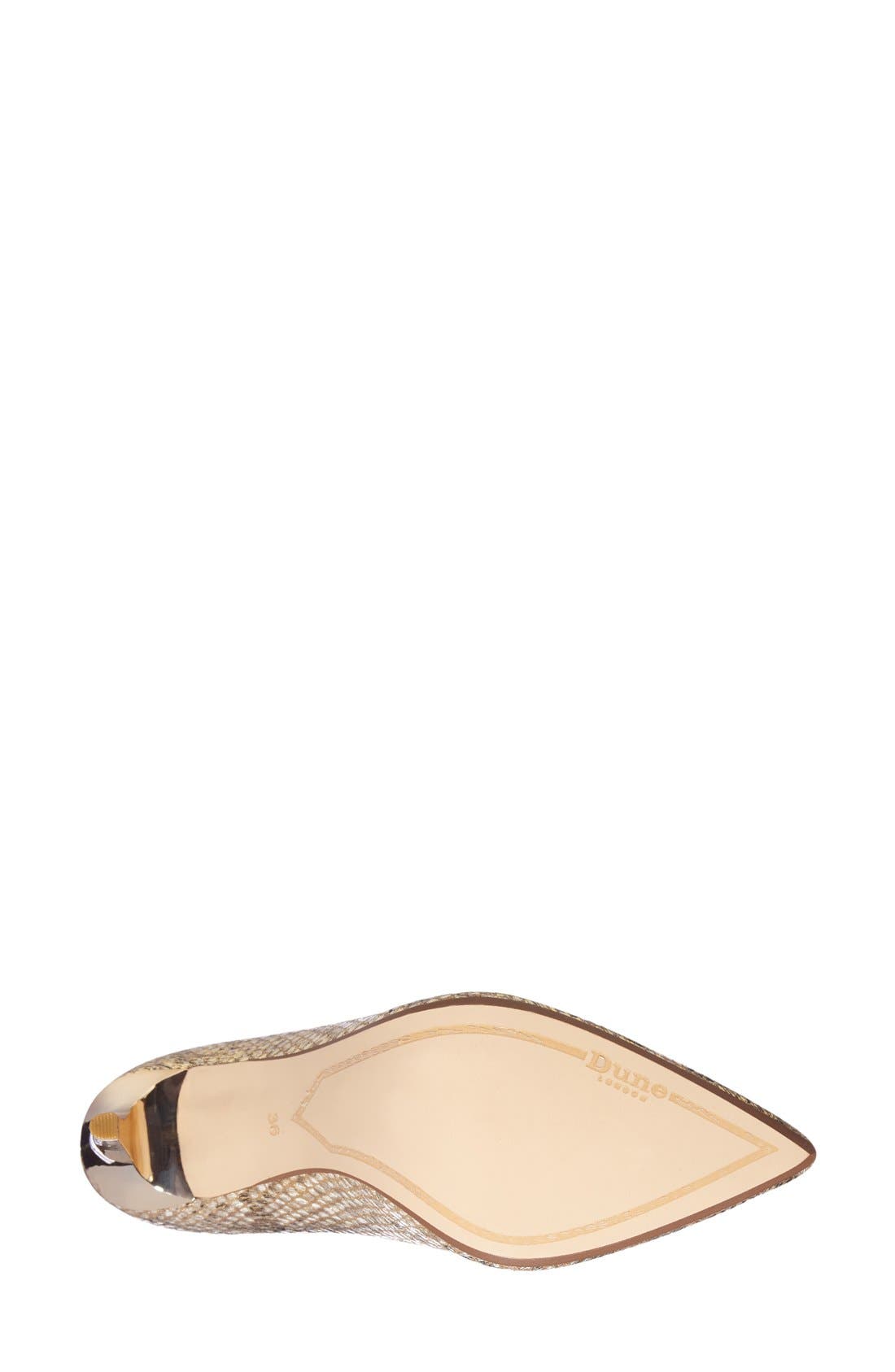 Dune London 'Betsee' Pump, Alternate, color, GOLD PRINT LEATHER
