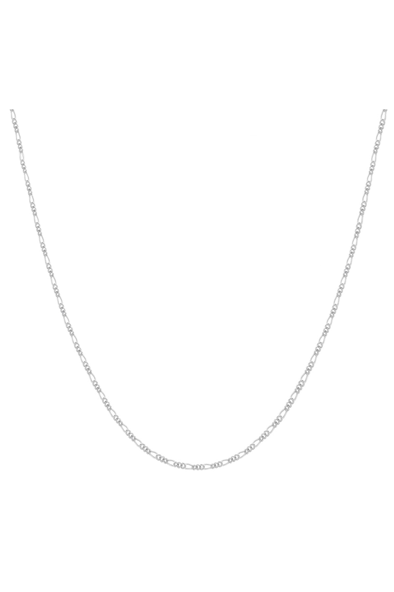 Sterling Silver 2MM Figaro Necklace, Main, color, Silver