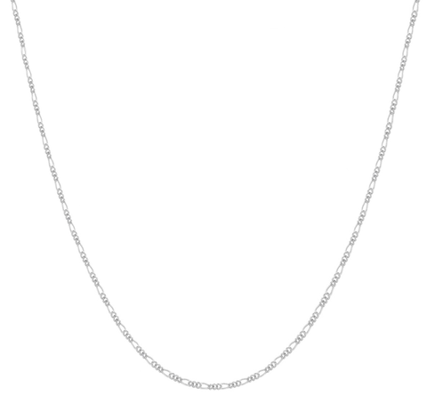 Sterling Silver 2MM Figaro Necklace