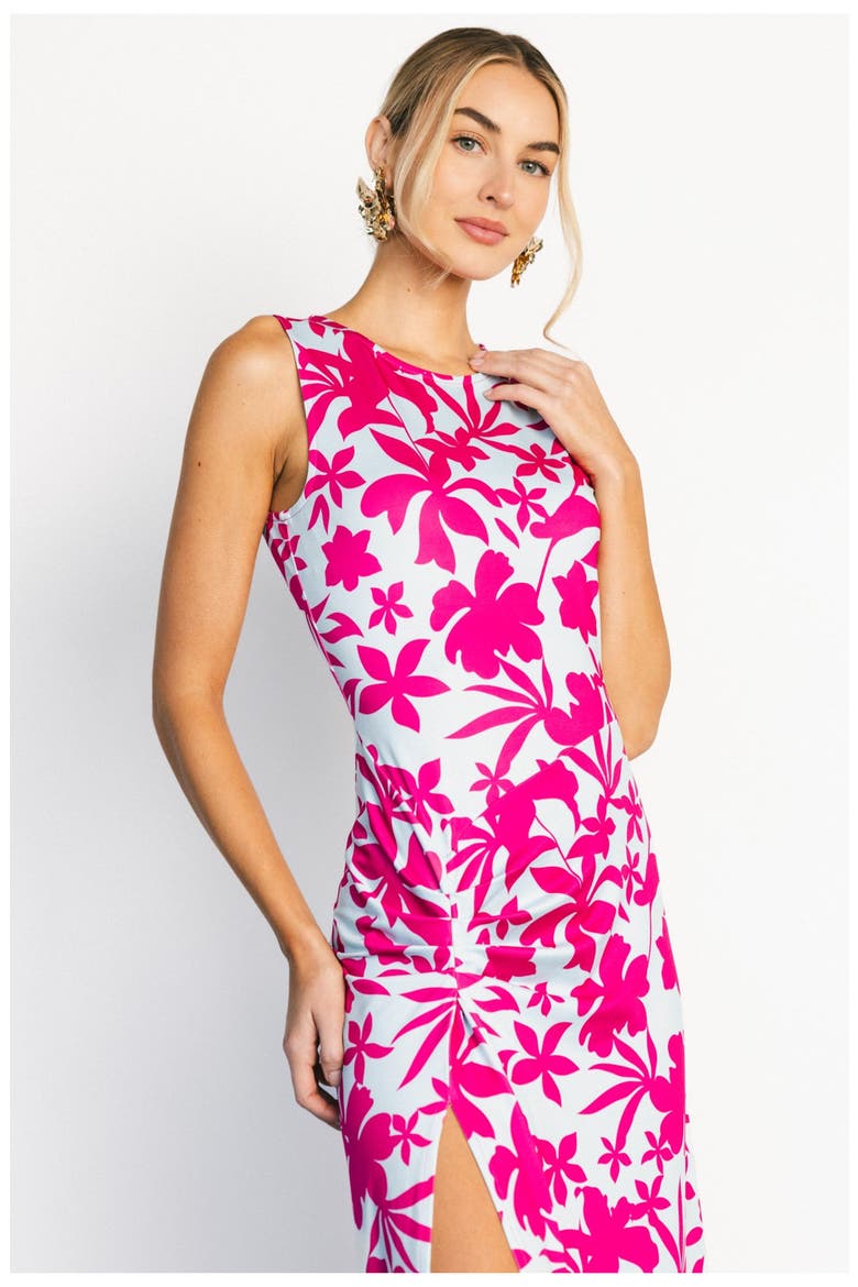 Risa Maxi Dress, Alternate, color, Blue + Pink