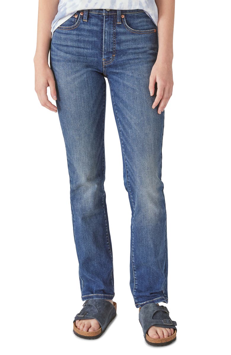 Lucky Brand Zoe High Waist Straight Leg Jeans, Main, color, 