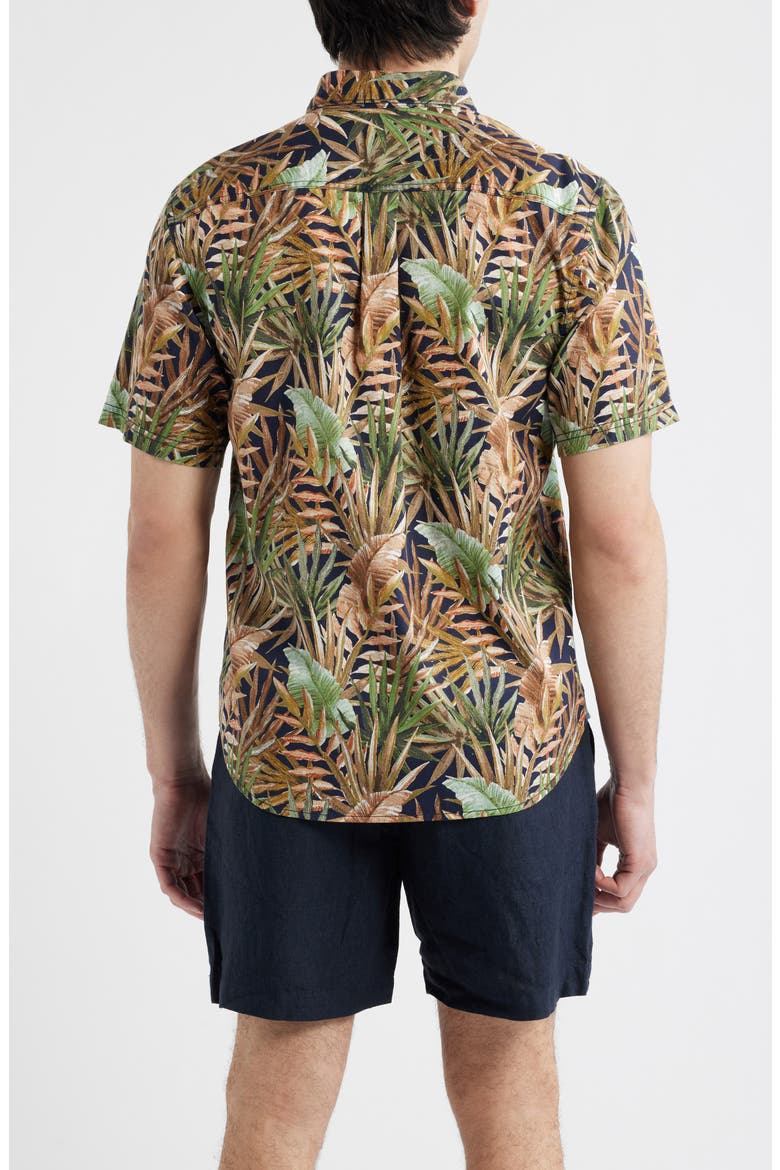 Tortola Jungle Trek Short Sleeve Button-Up Shirt, Alternate, color, OLIVE TREE