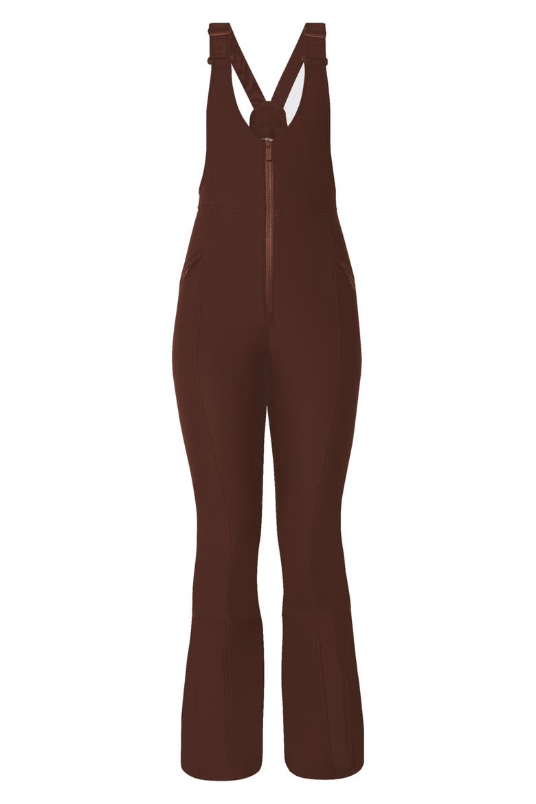 Isabel Waterproof Snow Bib Overalls, Alternate, color, SPIKED COCOA
