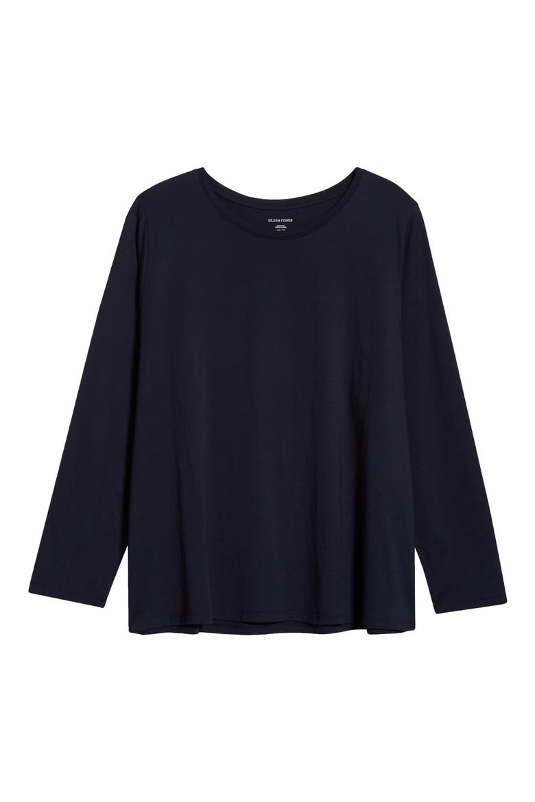 Boxy Organic Cotton Top, Alternate, color, INK