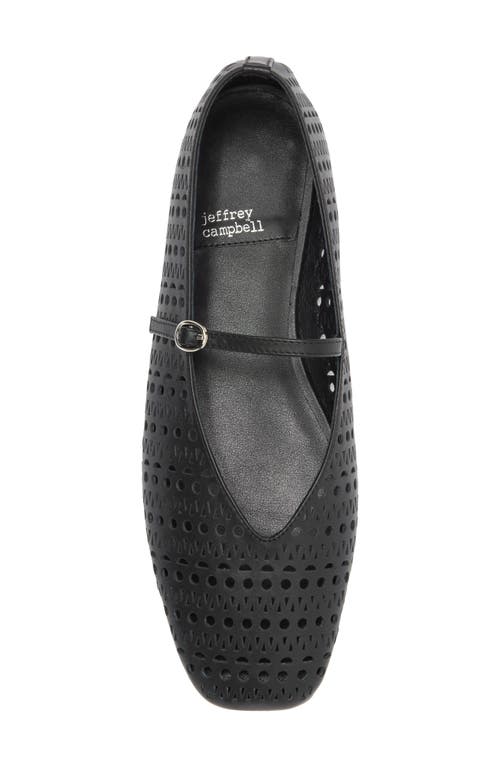 JEFFREY CAMPBELL JEFFREY CAMPBELL KHLOE PERFORATED SQUARE TOE FLAT 