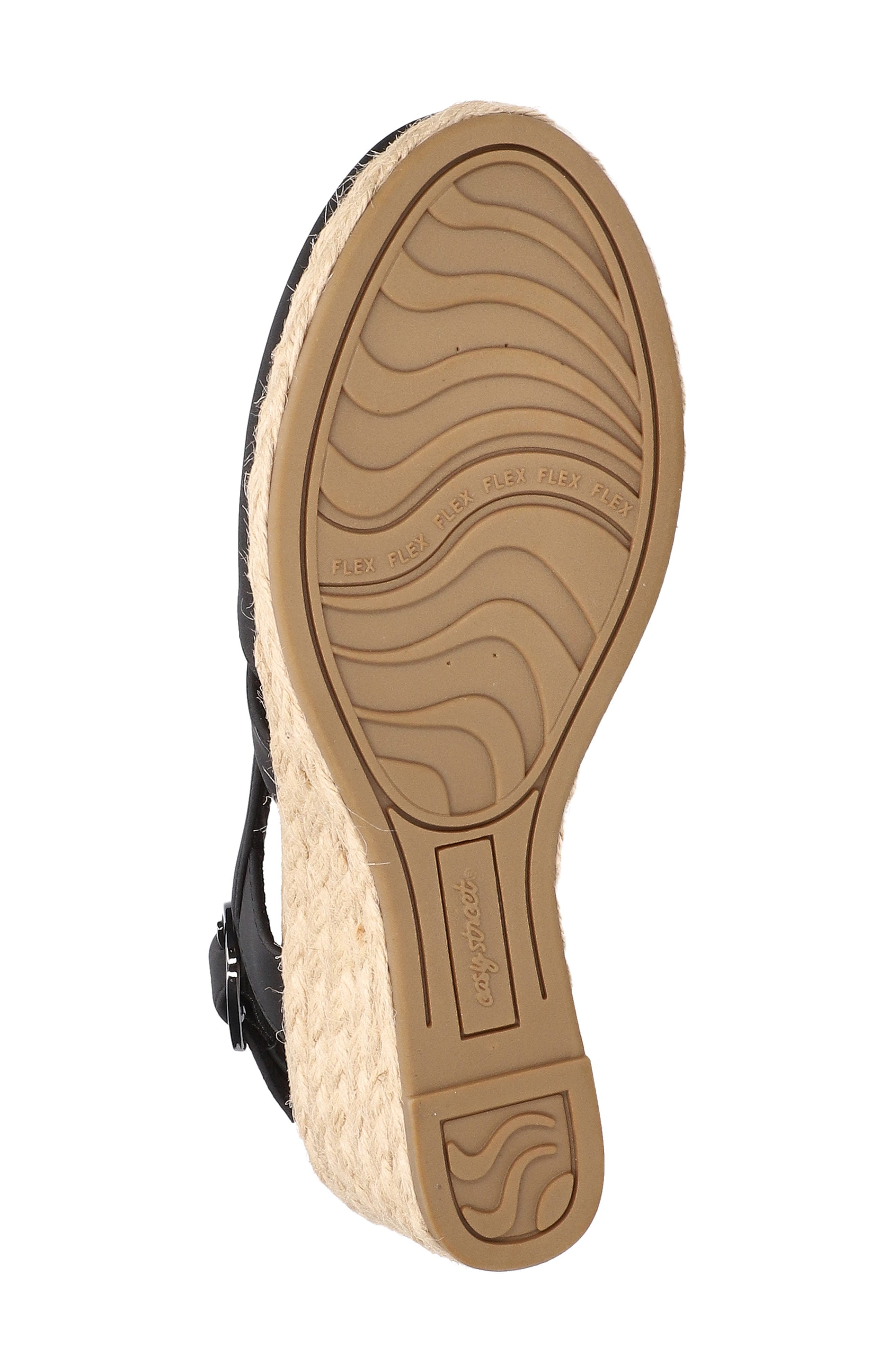 EASY STREET Stargaze Espadrille Wedge Pump, Alternate, color, Black