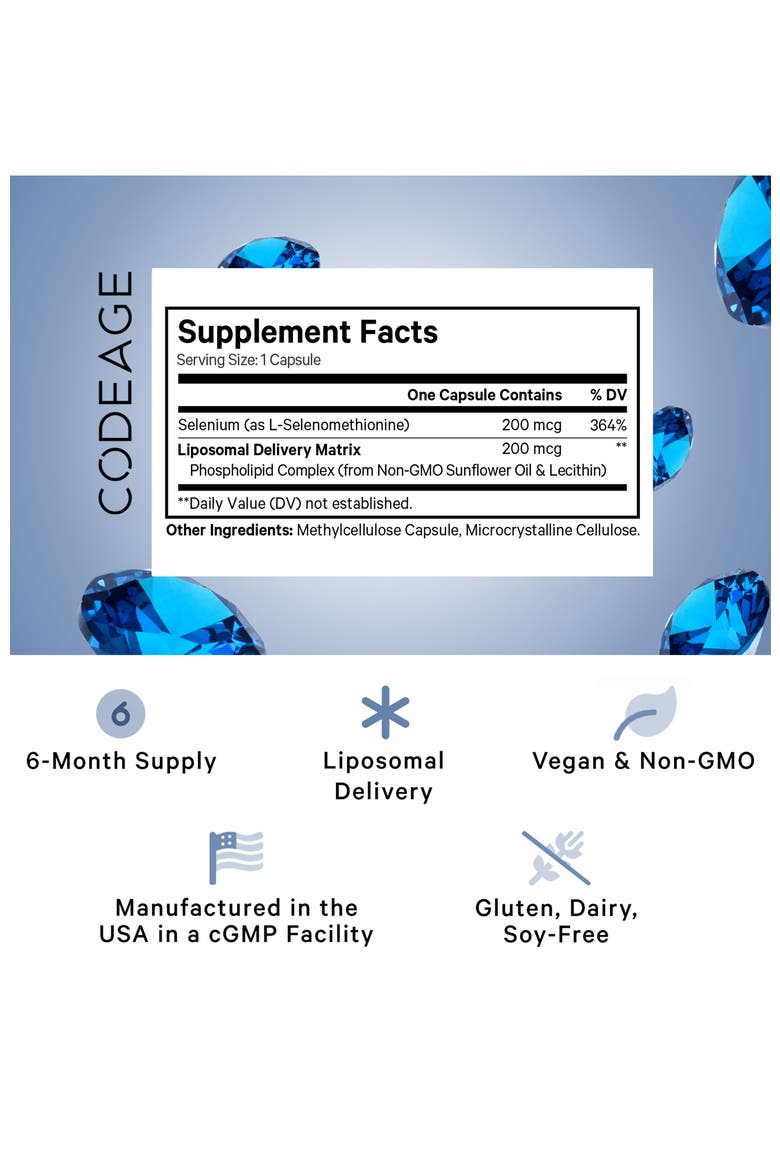Liposomal Selenium Trace Mineral  Supplement, Alternate, color, White