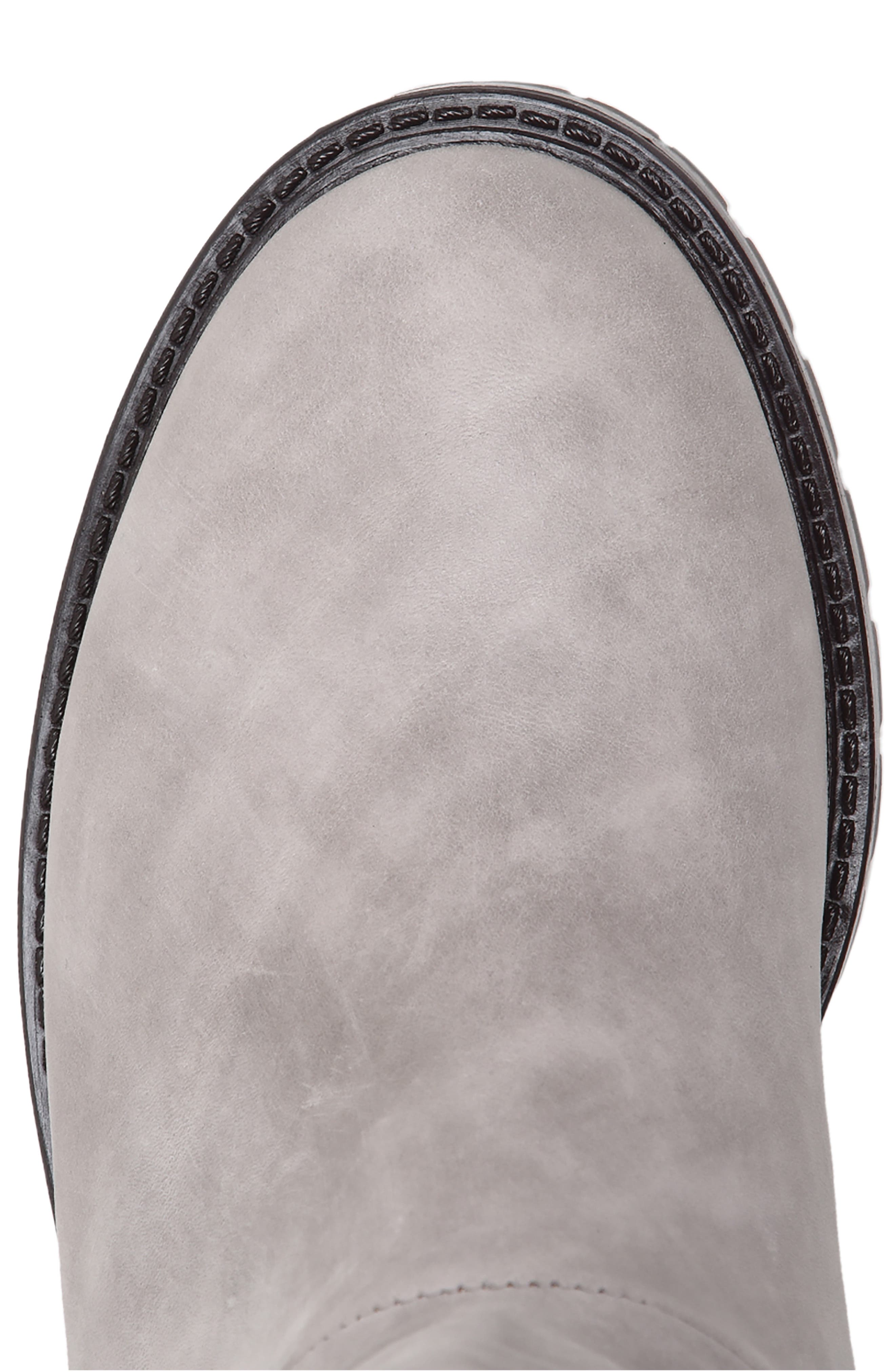 Elena Weatherproof Genuine Shearling Lined Knee High Boot, Alternate, color, MORNING DOVE LEATHER