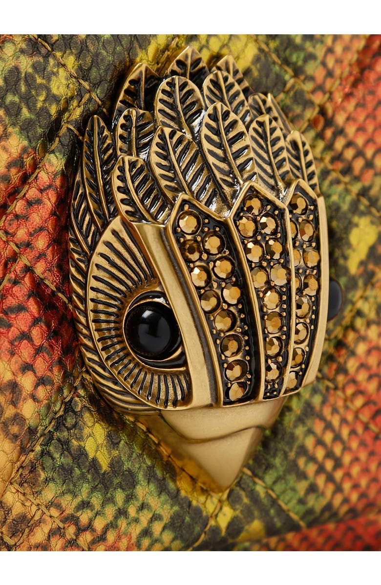 Kurt Geiger London Mini Kensington Snake Embossed Leather Convertible Crossbody Bag, Alternate, color,