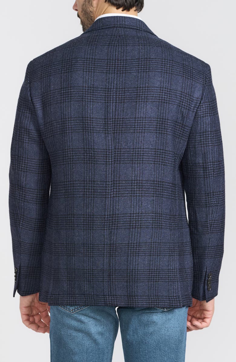 FLYNT Plaid Wool Blend Sport Coat, Alternate, color, Blue