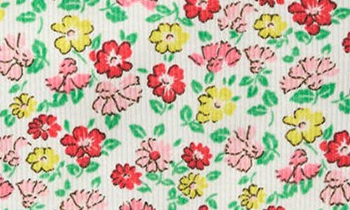 Mini Boden Kids' Floral Lace Edge Cotton Tank