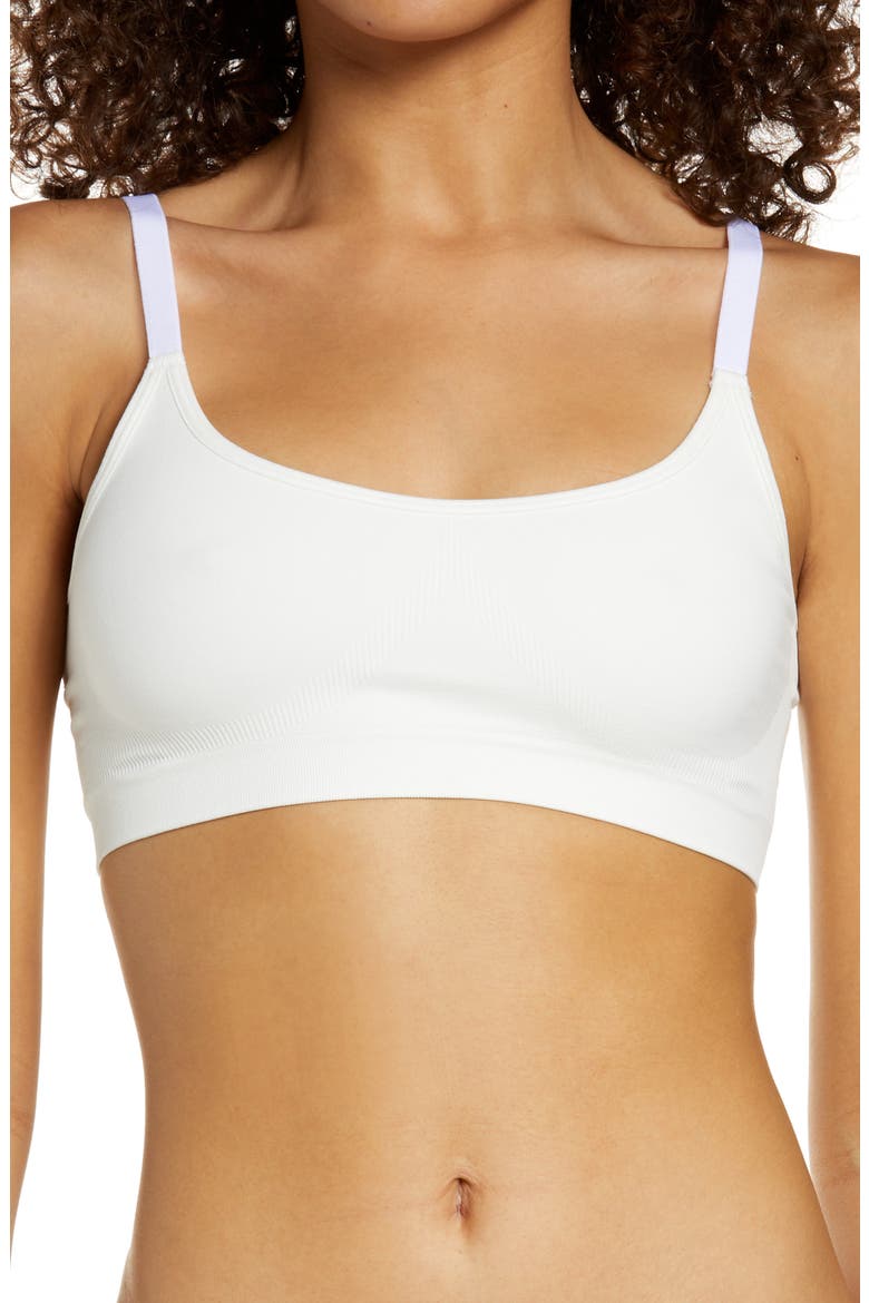 All Day Comfort Bralette, Main, color, WHITE SNOW