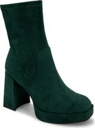 Kenneth Cole Block Heel Stretch Bootie