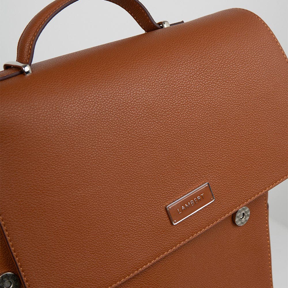 Lambert The Lydia - Vegan Leather Backpack, Alternate, color, Affogato