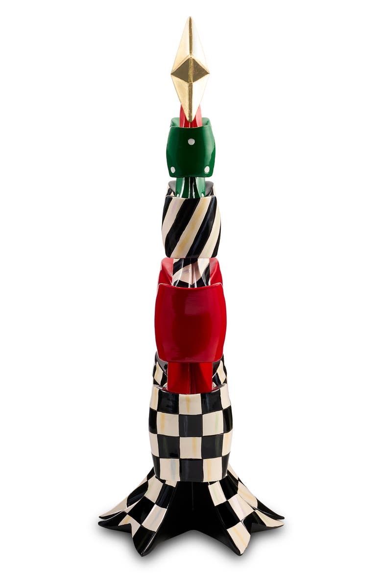 Stacked Bow Christmas Tree Ornament, Alternate, color, MULTI