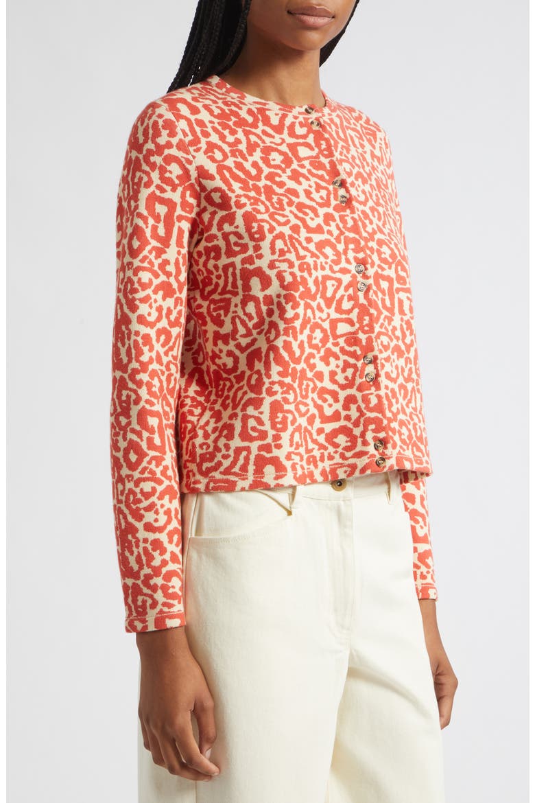 Lexi Cardigan, Alternate, color, RED LEOPARD