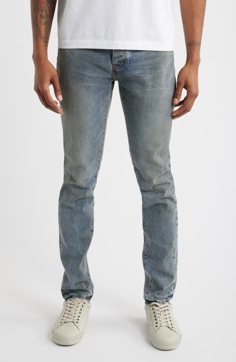 Ferrous Steel Dirty Skinny Jeans (Mid Indigo)