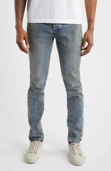 PURPLE BRAND Ferrous Steel Dirty Skinny Jeans