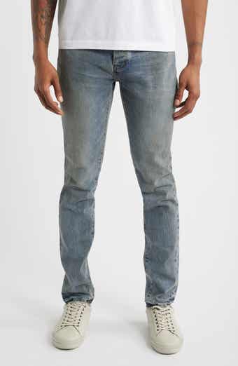 PURPLE BRAND Ferrous Steel Dirty Skinny Jeans