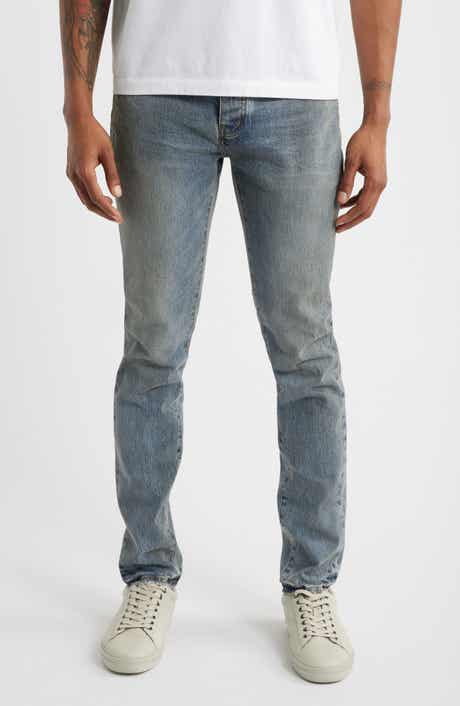 PURPLE BRAND Ferrous Steel Dirty Skinny Jeans