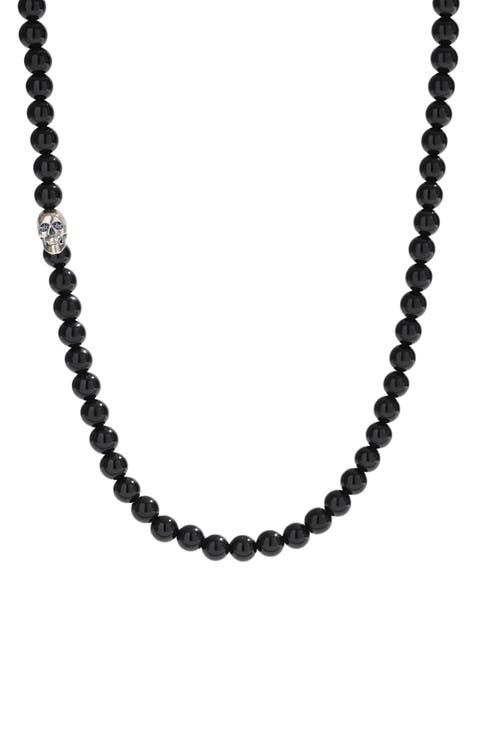 Onyx Bead Necklace