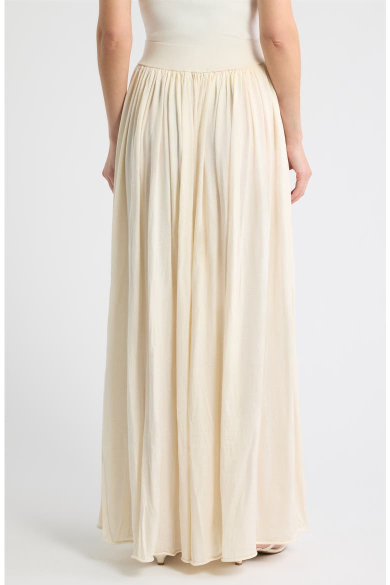 Semisheer Maxi Skirt, Alternate, color, CREAM